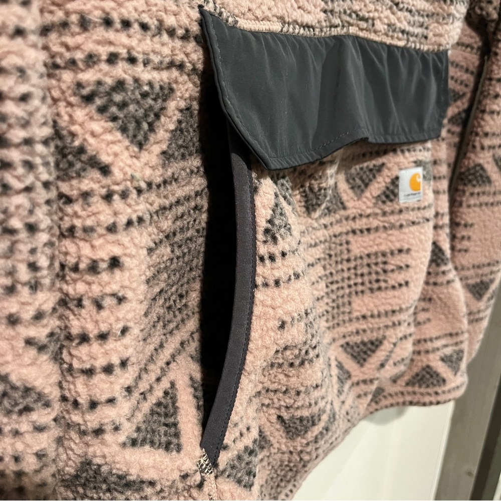 Carhartt Women's Pink and Black Zip Up Jacket - Picture 8 of 11